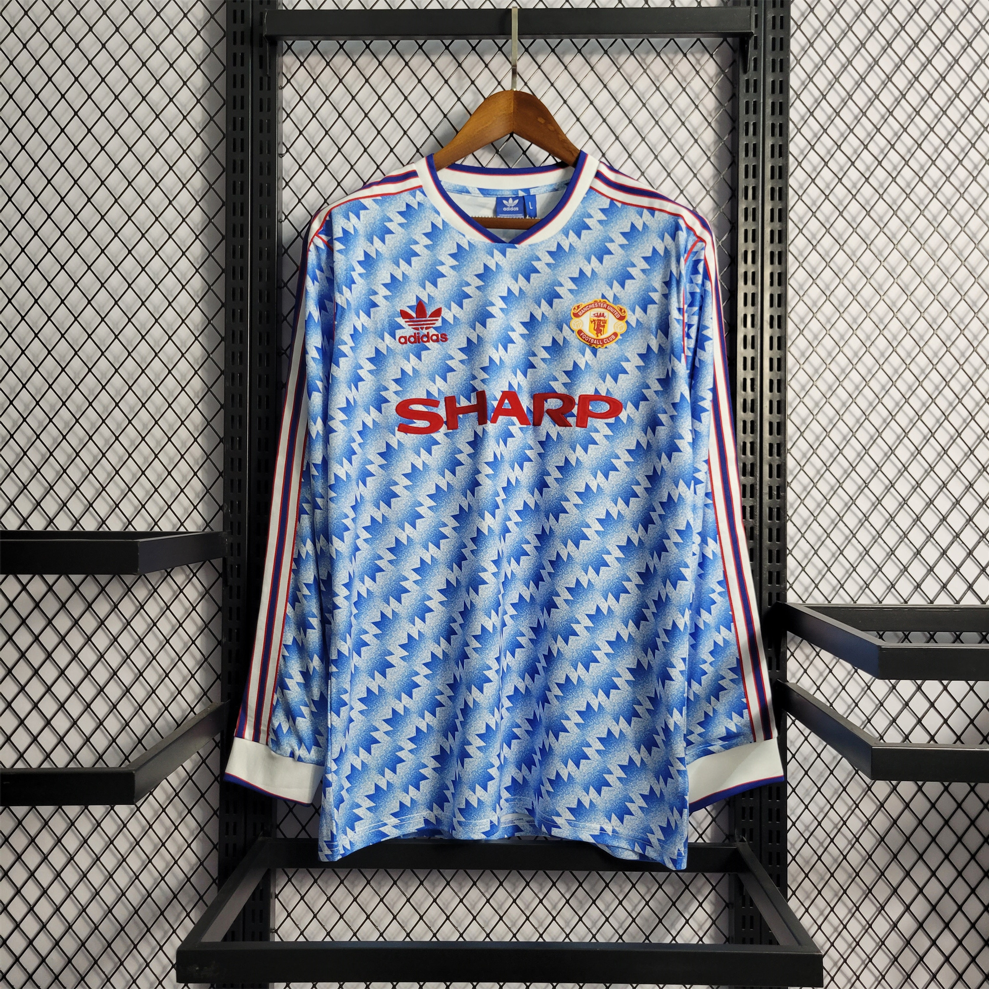 Retro Manchester United 90-92 Away Long Sleeve Jersey