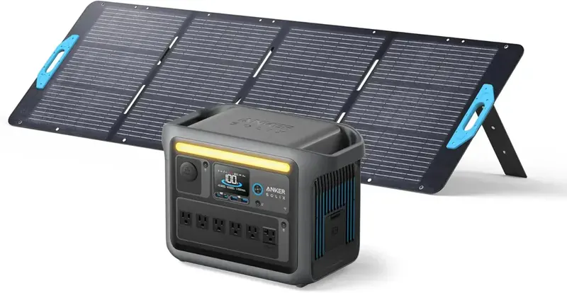 1800W Portable Power Station — Solar Generator with 2400W Peak Output. Rapid 58-Min Charge