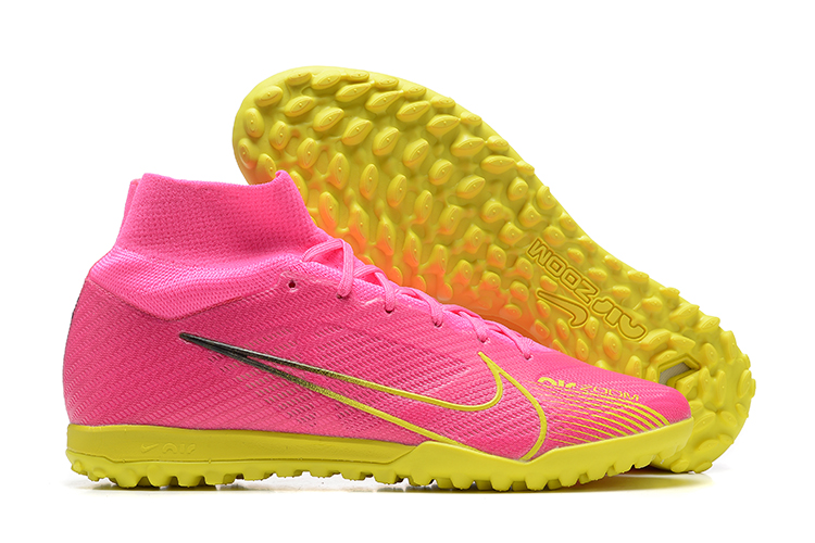 Assassin 15th generation high-top fully knitted waterproof MD air cushion grass spike football shoes