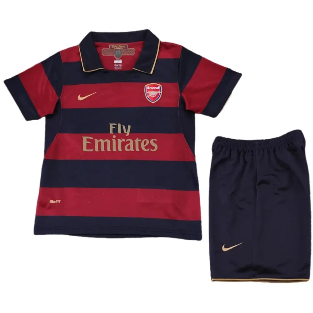 1907-08 Arsenal Second Away Match Retro Children's Jersey Set - Fans Edition