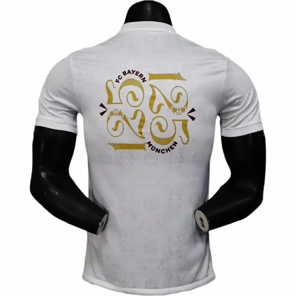 2025-26 New Season Bayern 125th Anniversary Edition White Jersey - Player Edition