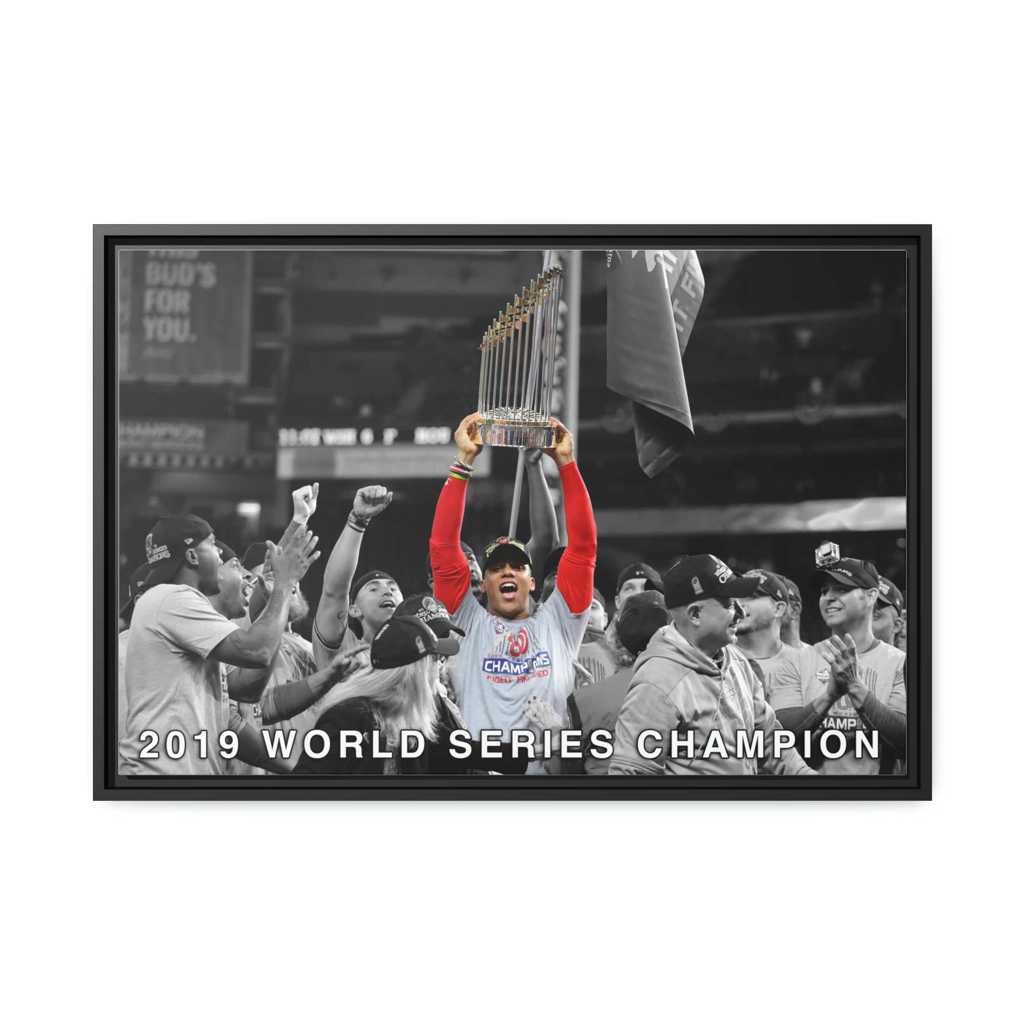 Juan Soto Washington Nationals 2019 World Series Champion Premium Wall Art Framed Canvas