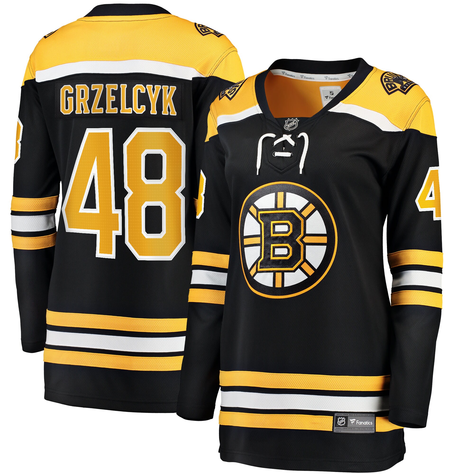 Matt Grzelcyk Boston Bruins Fanatics Women’s Home Breakaway  Jersey – Black