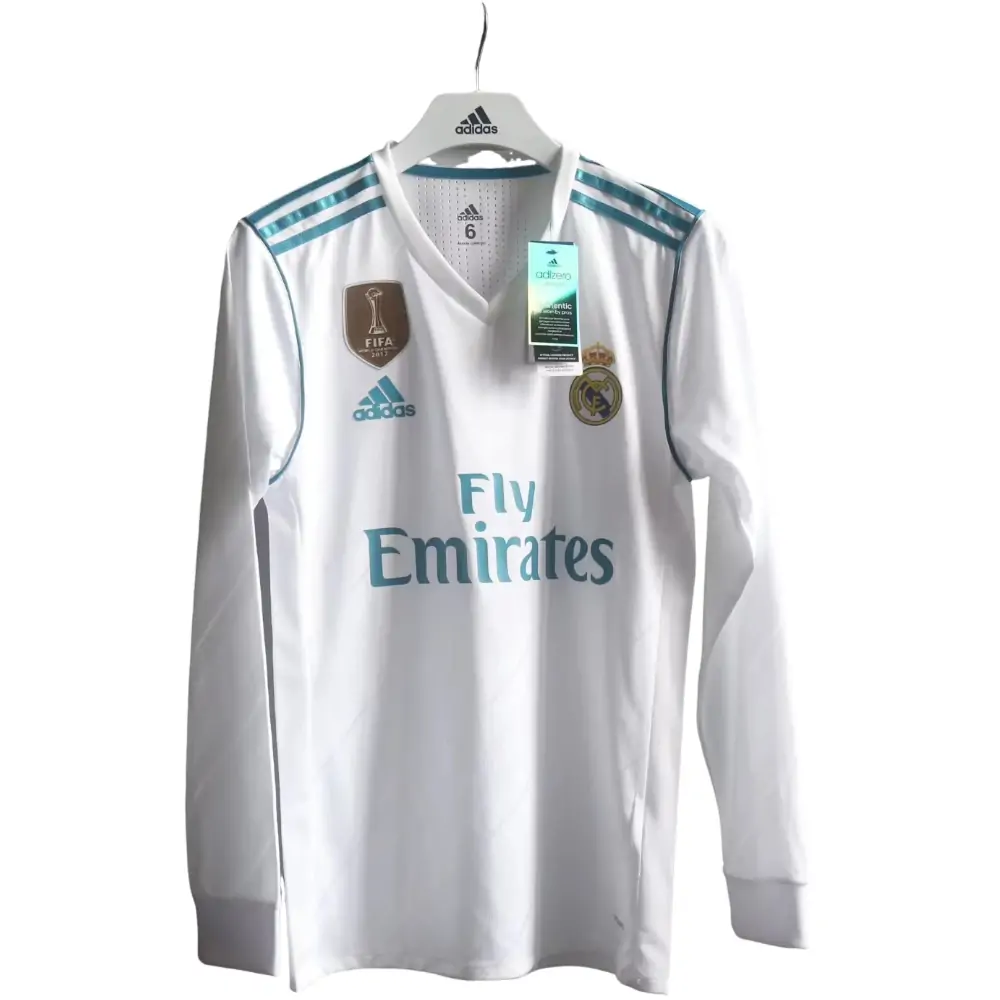 2017/18 Real Madrid Home Retro Fan Edition Long Sleeve 1:1 Thai Quality