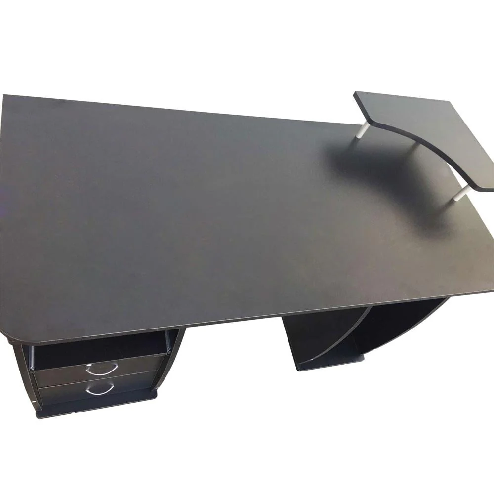 Ktaxon Black Home Office Computer PC Desk Table Work Station,Office Home Raised Monitor & Printer Shelf Furniture