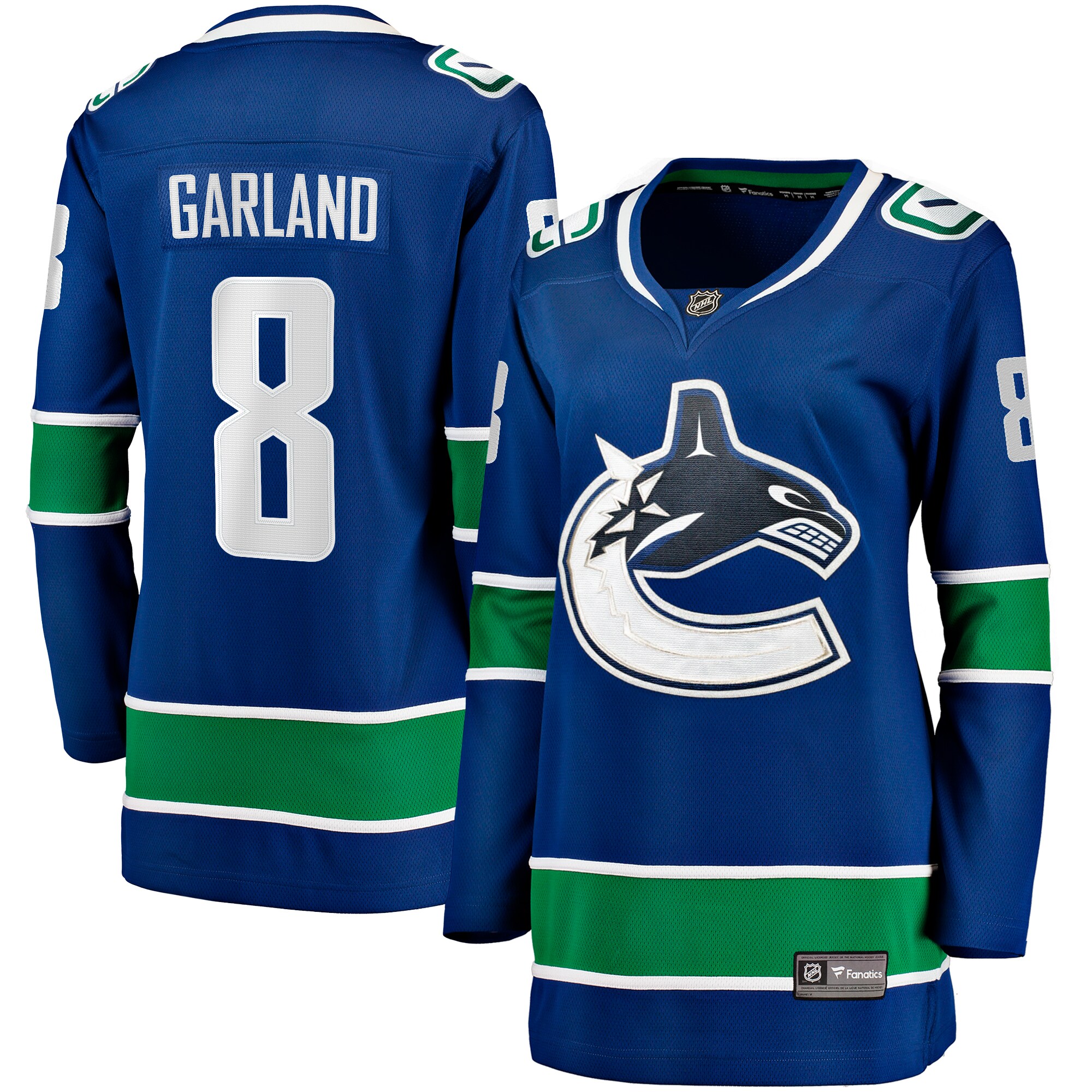 Conor Garland Vancouver Canucks Fanatics Women’s Home Breakaway   Jersey – Blue