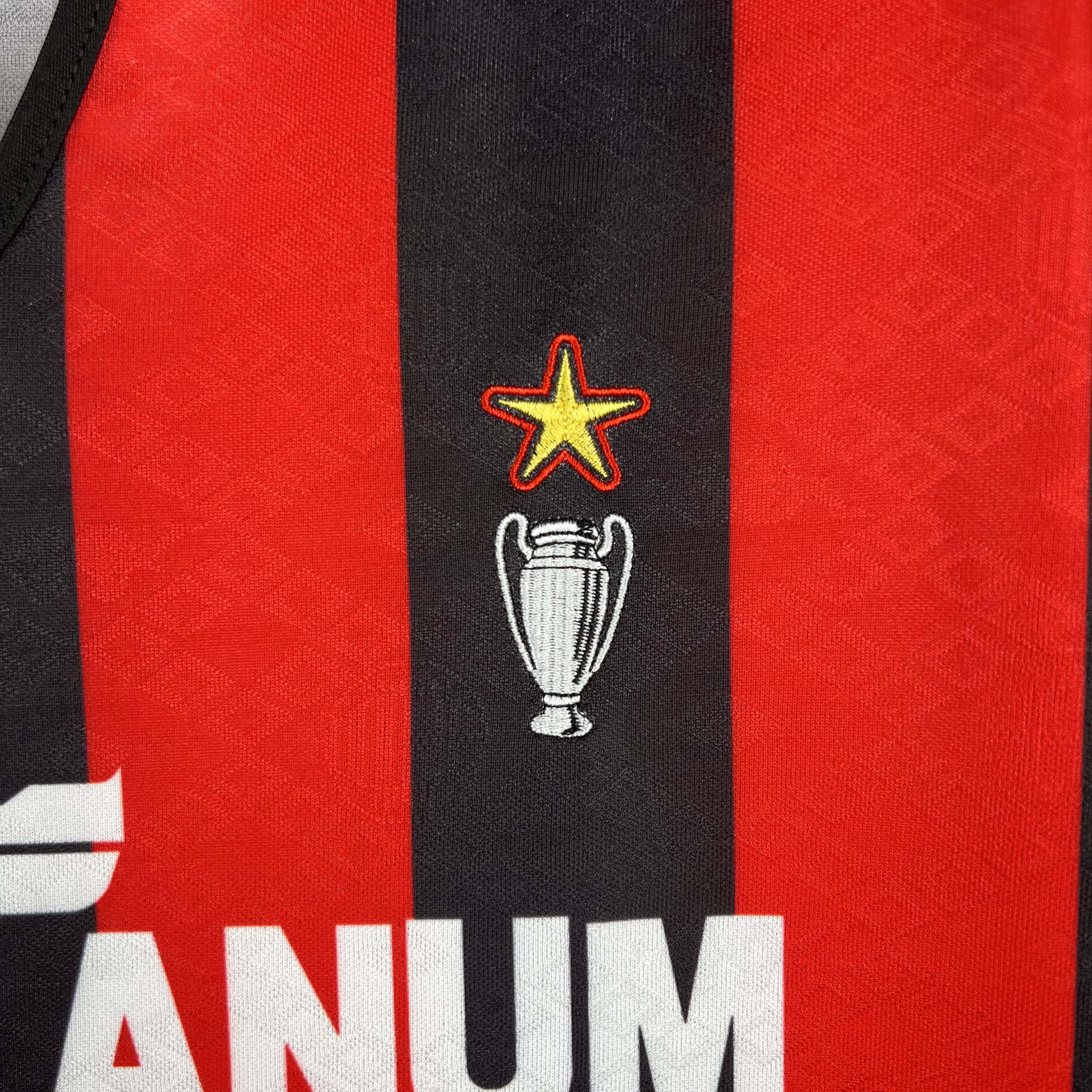 1989/1990 Retro AC Milan Home Football Shirt 1:1 Thai Quality