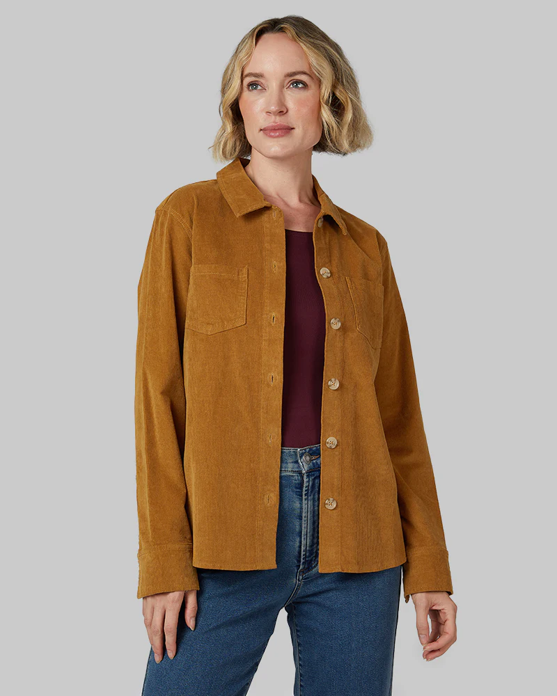 WOMEN'S CORDUROY SHIRT JACKET