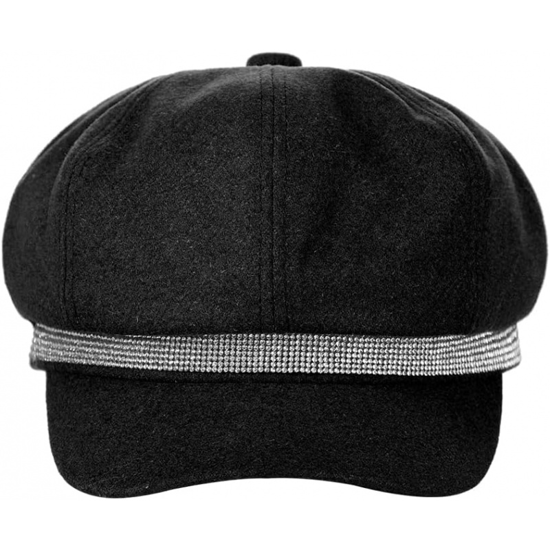Women's Felt Newsboy Hat Classic Cabbie Beret Cap