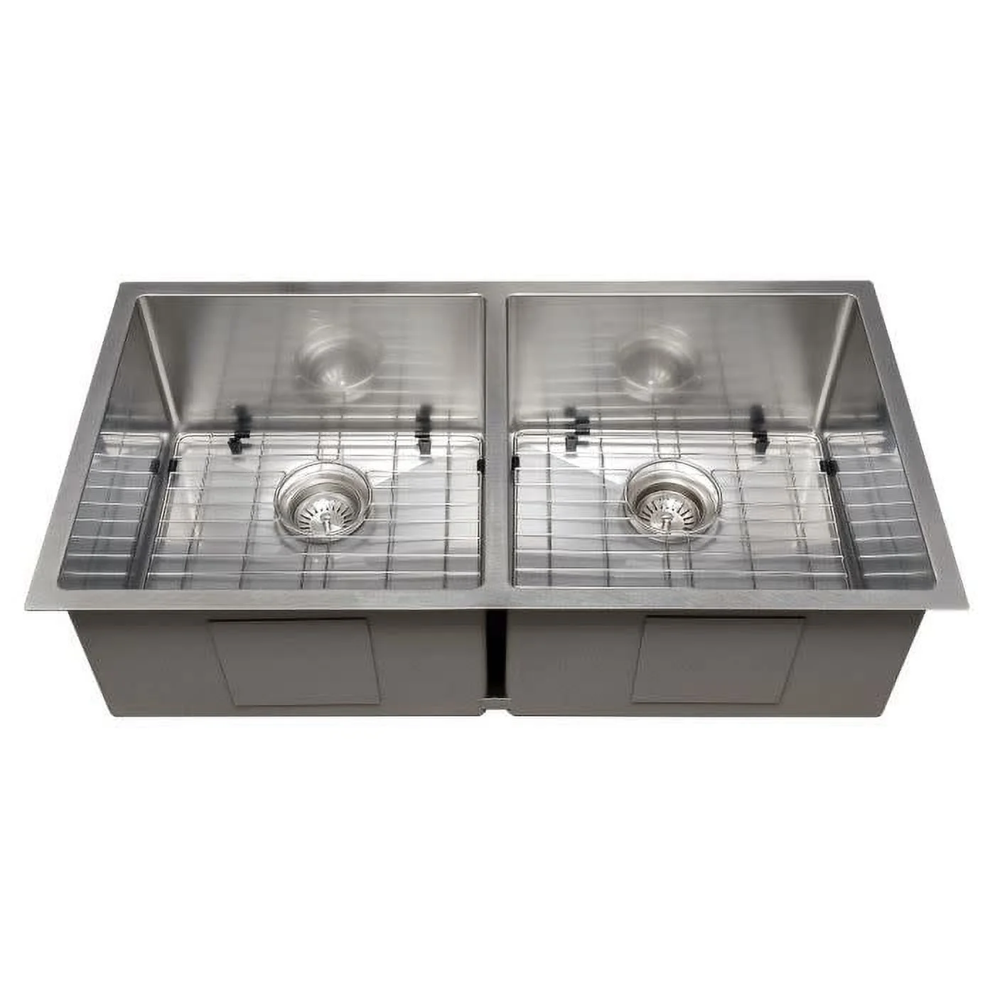 36 Inch Undermount Double Bowl Sink in Stainless Steel