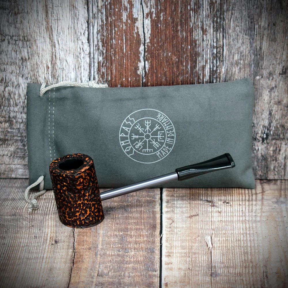 Erik Nording Compass Pipe - Brown Rustic Poker