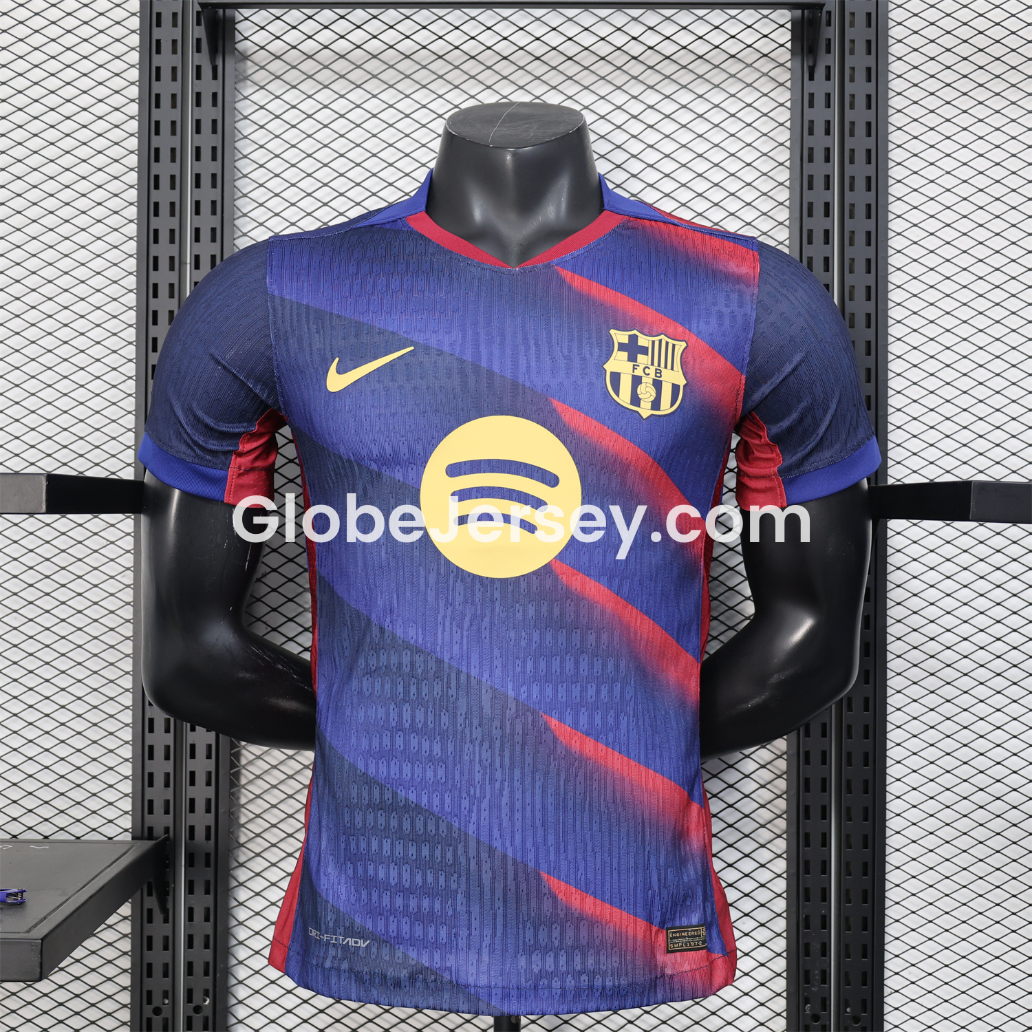 Barcelona 25-26 Red Diagonal Special Blue Jersey - Player Version