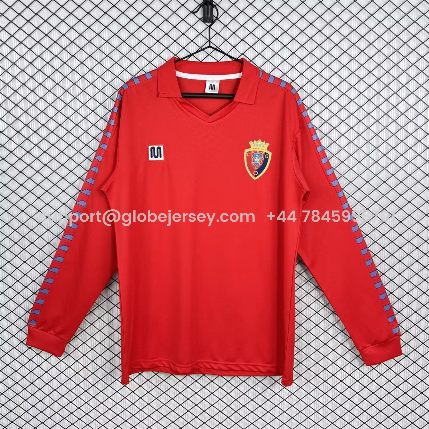 Retro Osasuna 1983-84 Home Long Sleeves Jersey