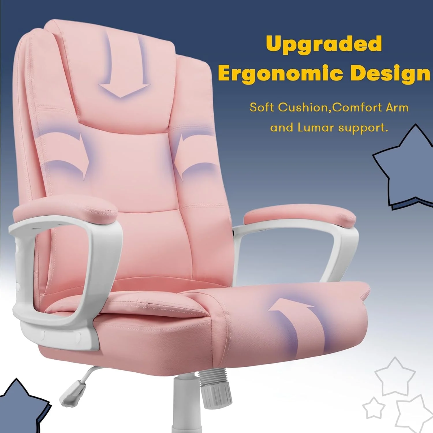 Bossin Big and Tall Home Office Computer chair for Adults, High Back Desk Chair for Heavy Duty 400 LBS
