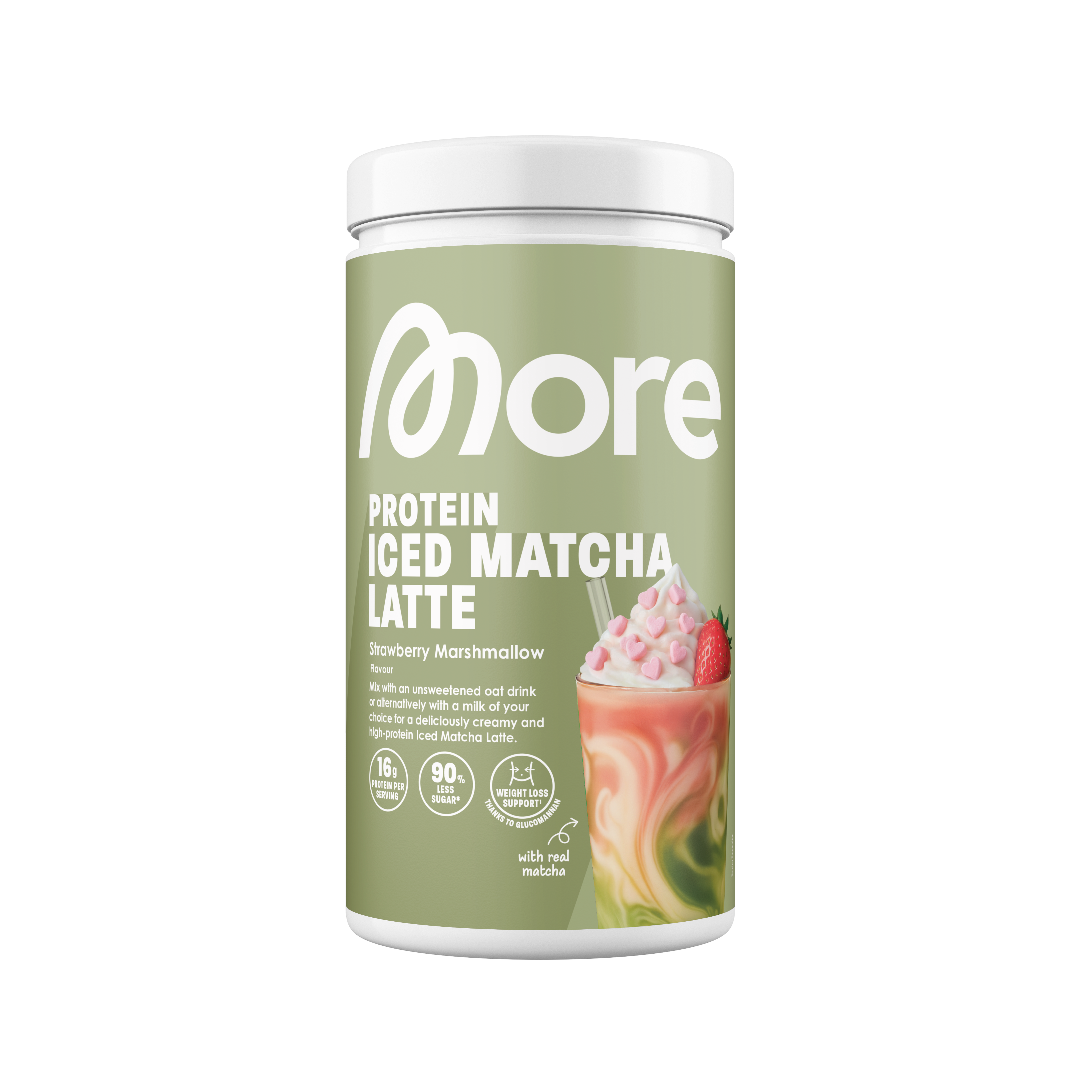 More Protein Iced Matcha Latte