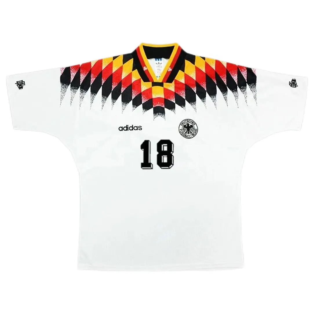 KLINSMANN #18 Germany 1994 Home Retro Football Jersey