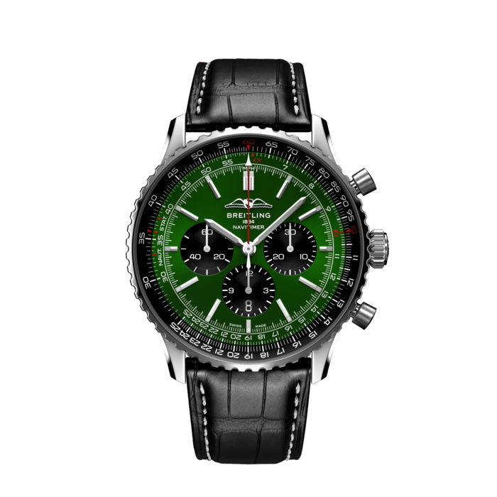 【Super Clone】Breitling AB0137241L1P1 Navitimer B01 Green Dial - Νew