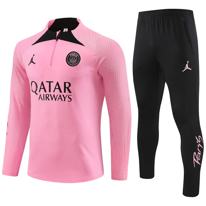 2023/24 Paris pink player version half-pull training uniform