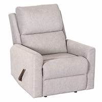 Dextrus Upholstered Recliner Chair Single Sofa Adjustable Home Theater Seating w Studded, Blue A