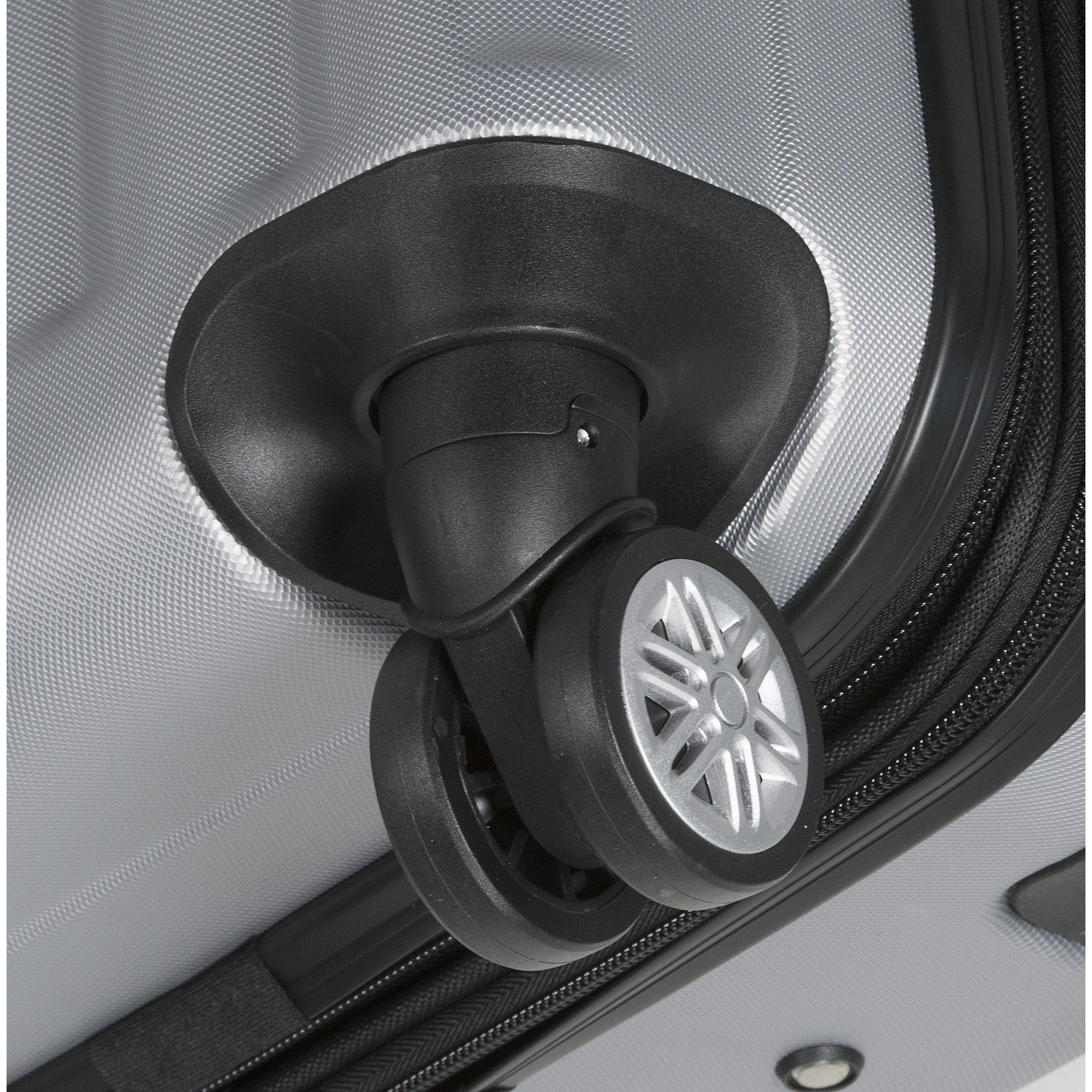 Dejuno Camden Hardside 3-Piece Expandable Spinner Luggage Set - Silver (20