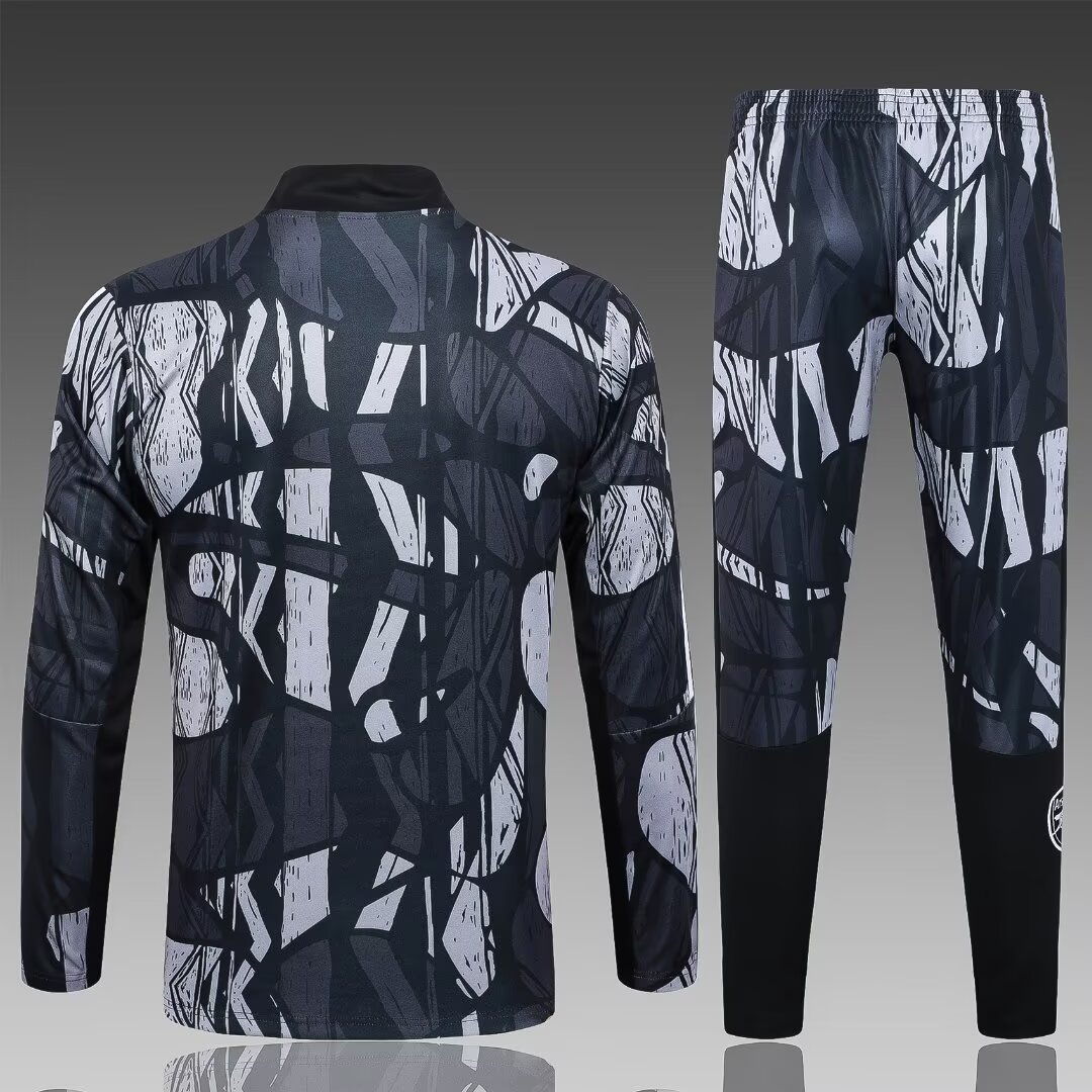 2024/2025 Arsenal Half-Pull Training Suit Dark Grey Football Shirt 1:1 Thai Quality