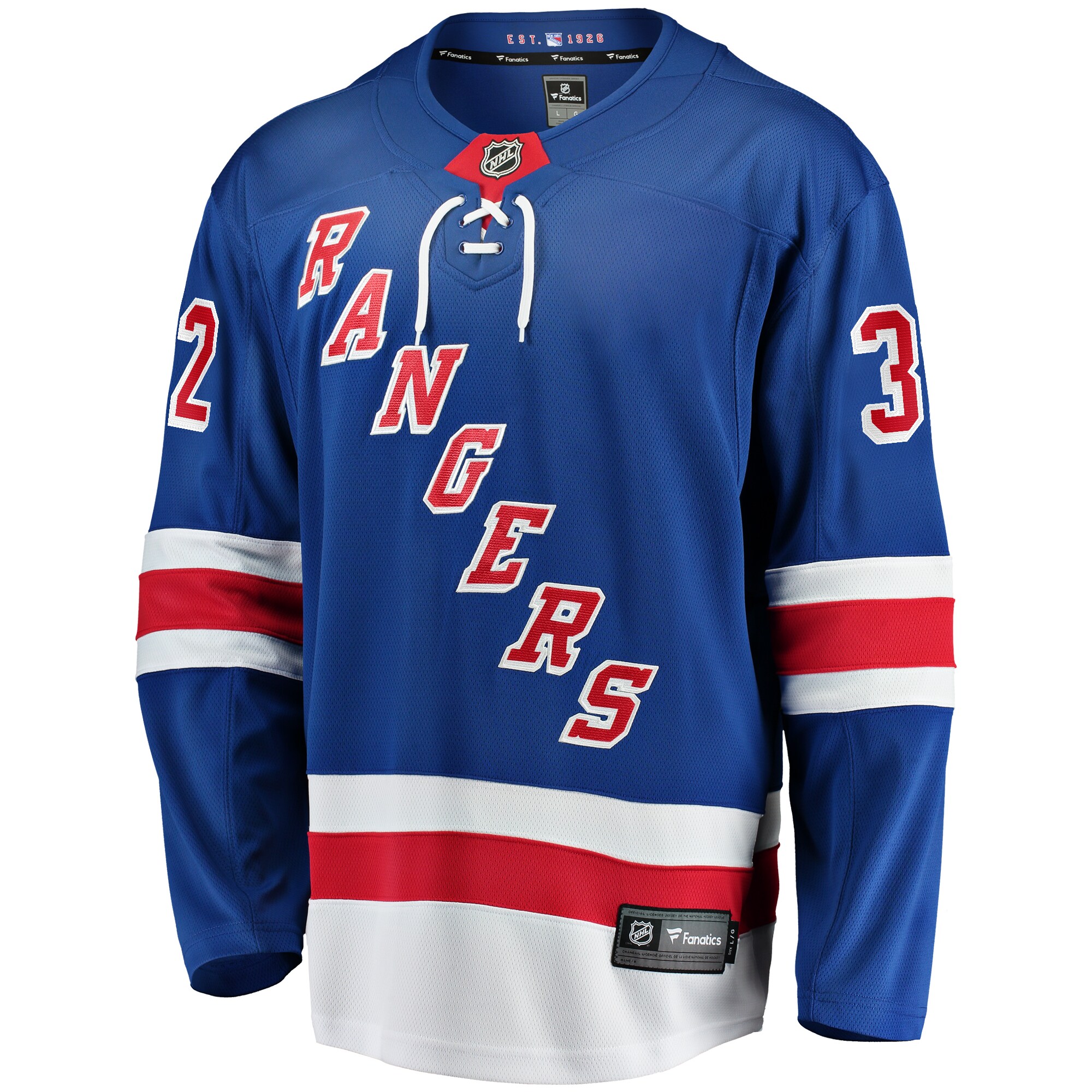 Jonathan Quick New York Rangers Fanatics Home Breakaway Jersey – Blue