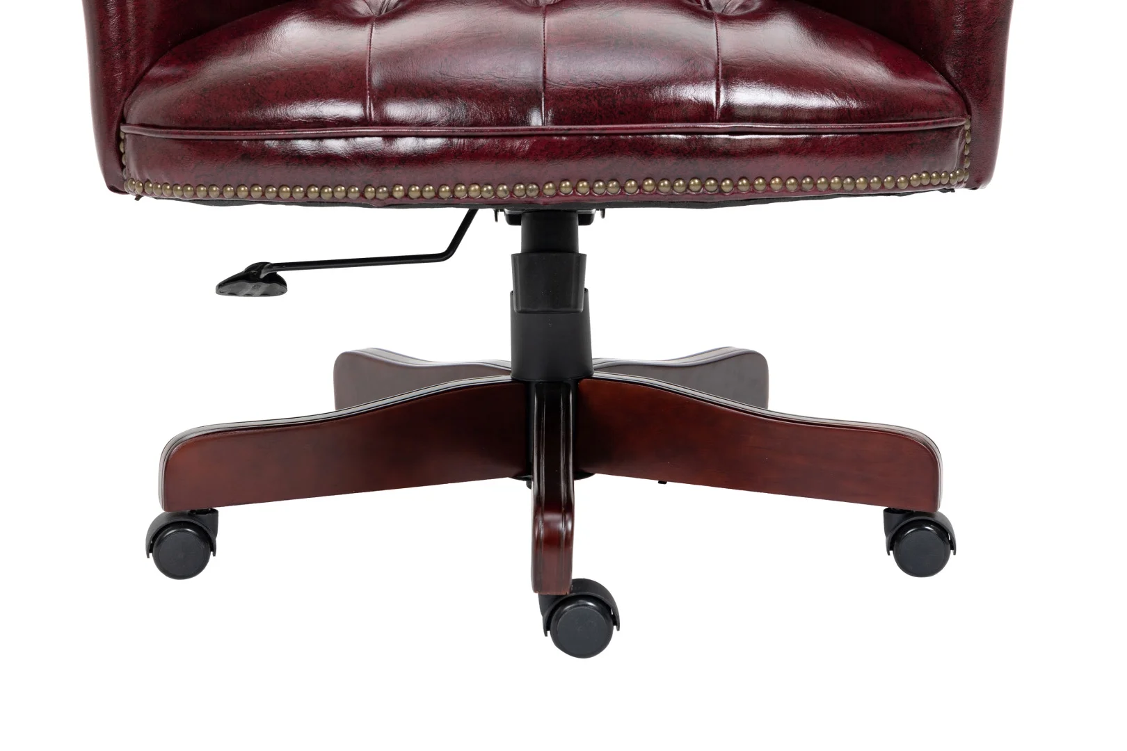 360?�� Rotating Office Chair,High Back Reclining Comfortable Desk Chair,Thick Padded Seat & Backrest,Ergonomic PU Leather Desk Chair with Smooth Glide Caster Wheels for Home Office,Black