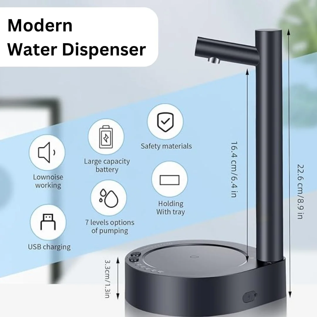 Desktop Water Dispenser kit with 4L Mini Fridge Water Storage and Filtration System, Water Cooler for Nightstand and Bedside, Beverage Dispenser, mini fridge with water dispenser (White w/ No Filter)