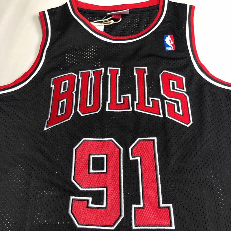 Bulls 91#AU embroidery 97-98 black