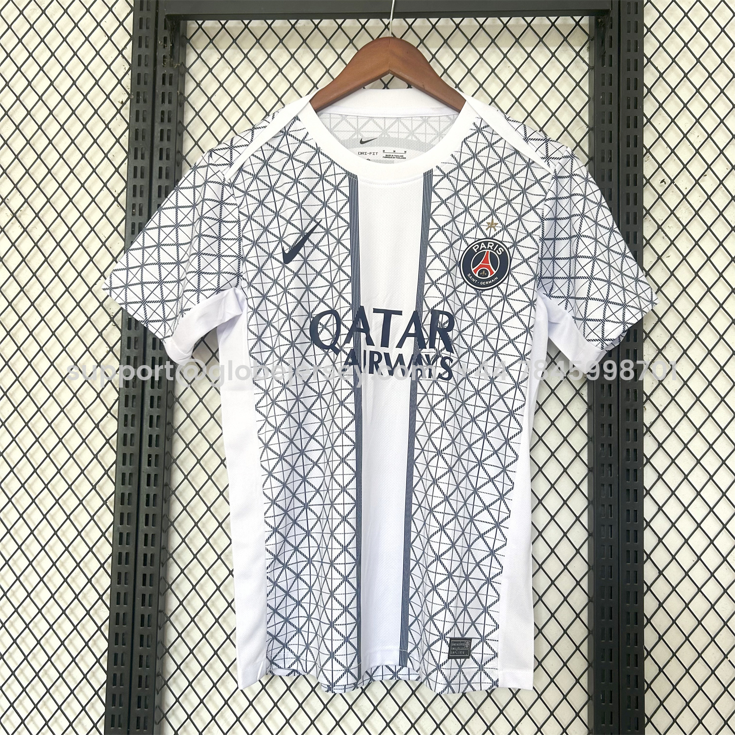 Paris Saint-Germain PSG 25-26 White Pre-Match Training Jersey - Fans Version