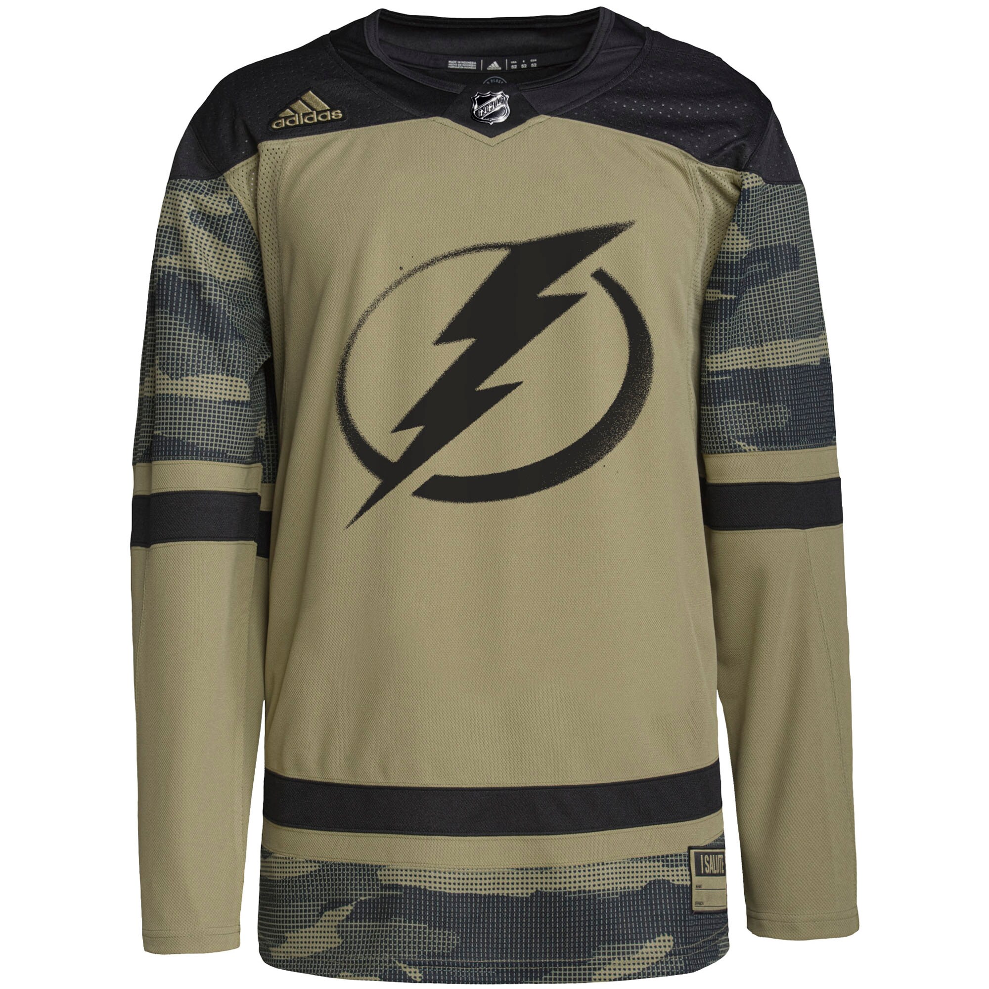 Tampa Bay Lightning  Military Appreciation Team  Practice Jersey – Camo