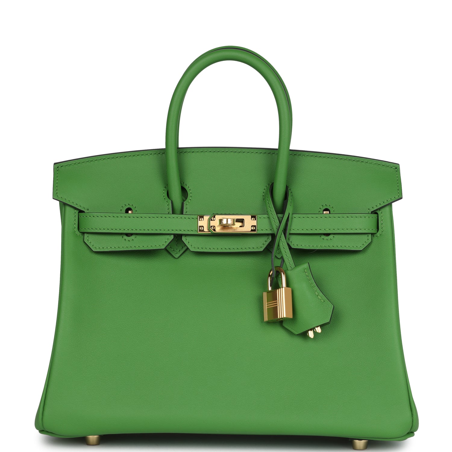 Birkin 25 Vert Yucca Swift Gold Hardware