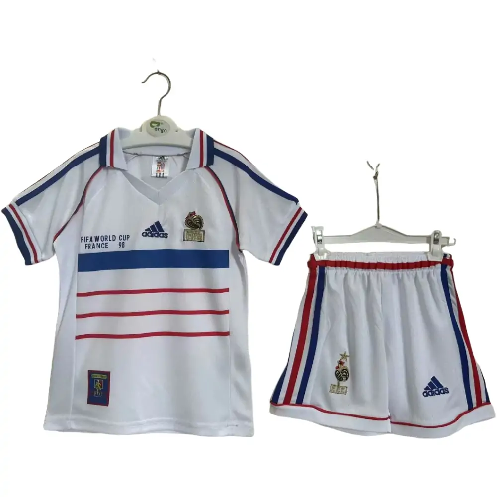 1998 France Away Retro - Kids Kit