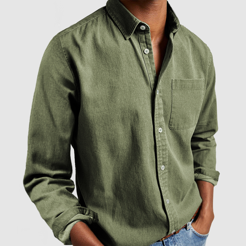 CLEARANCE🔥 Men's Casual Cotton Basic Shirt