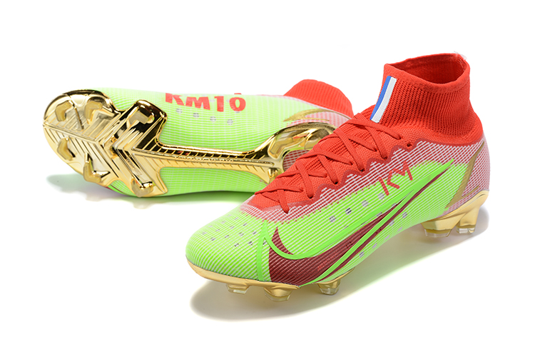 Assassin XIV High Top Mbappe Fully Knitted Waterproof FG Football Shoes