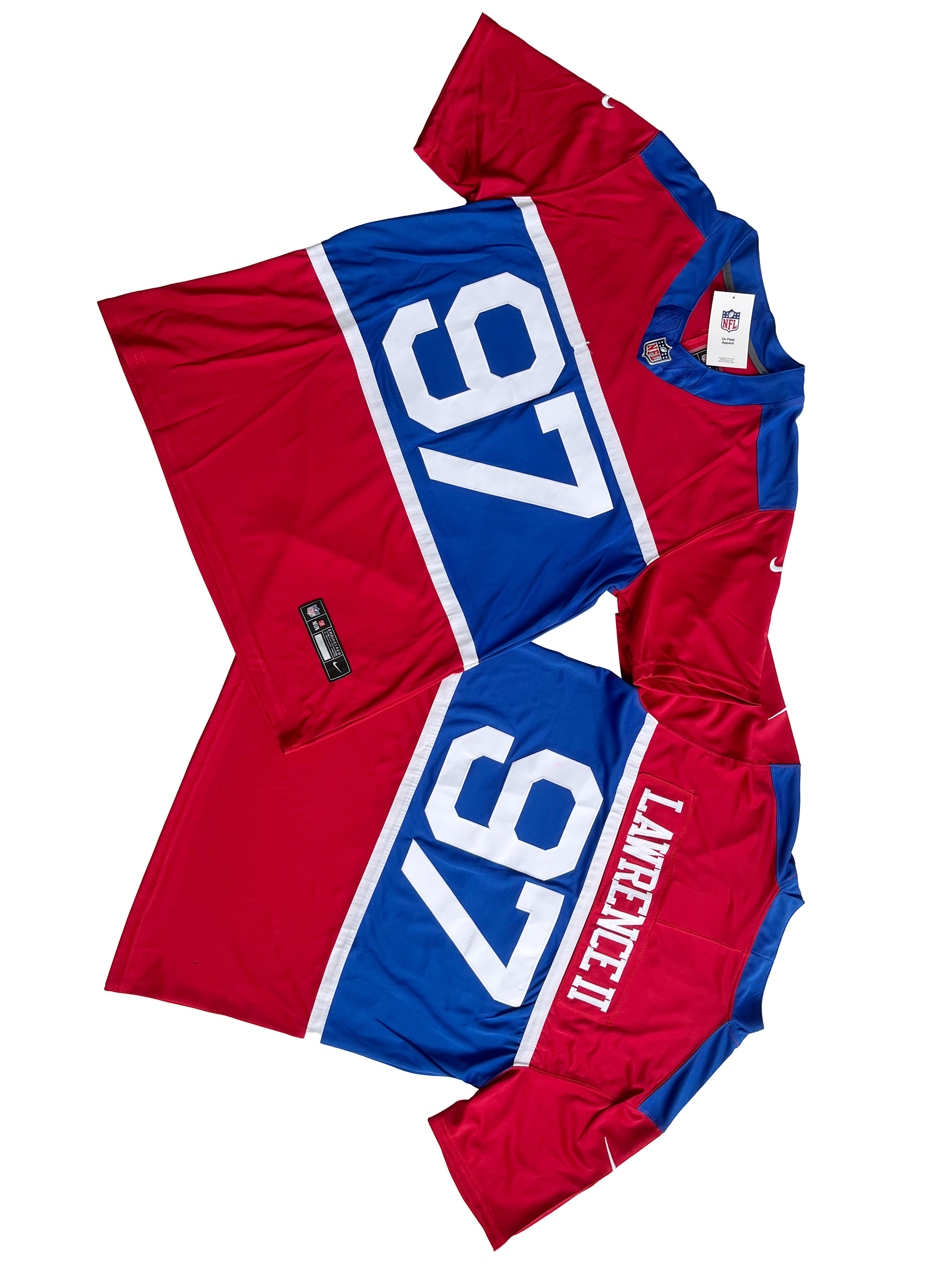 Men's New York Giants Dexter Lawrence II Century Red Alternate Vapor F.U.S.E. Limited Jersey