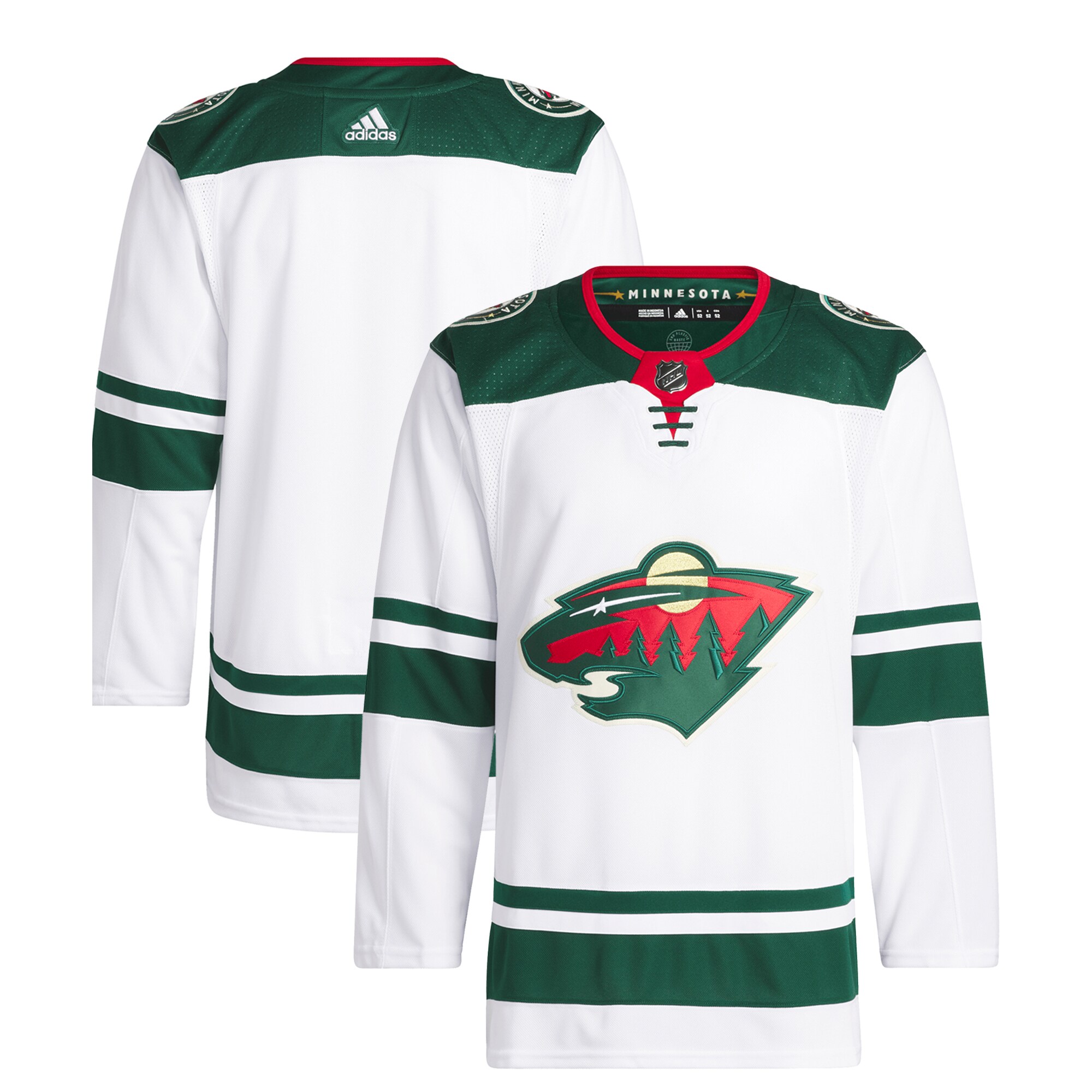 Minnesota Wild  Away Primegreen  JerseyÂ â€“ White