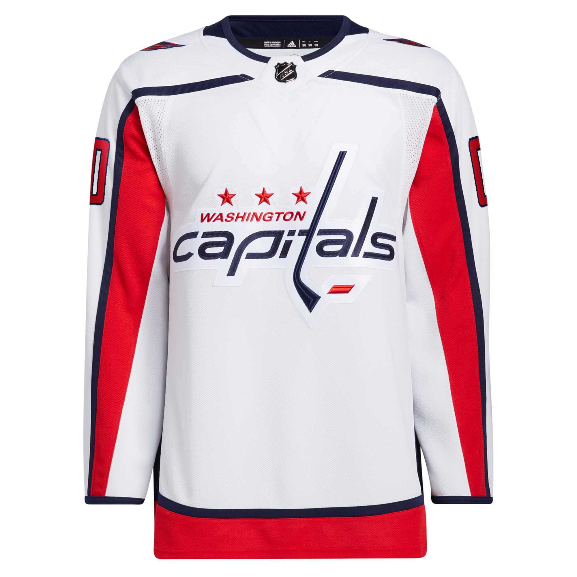 Washington Capitals   Away  Primegreen  Custom Jersey – White