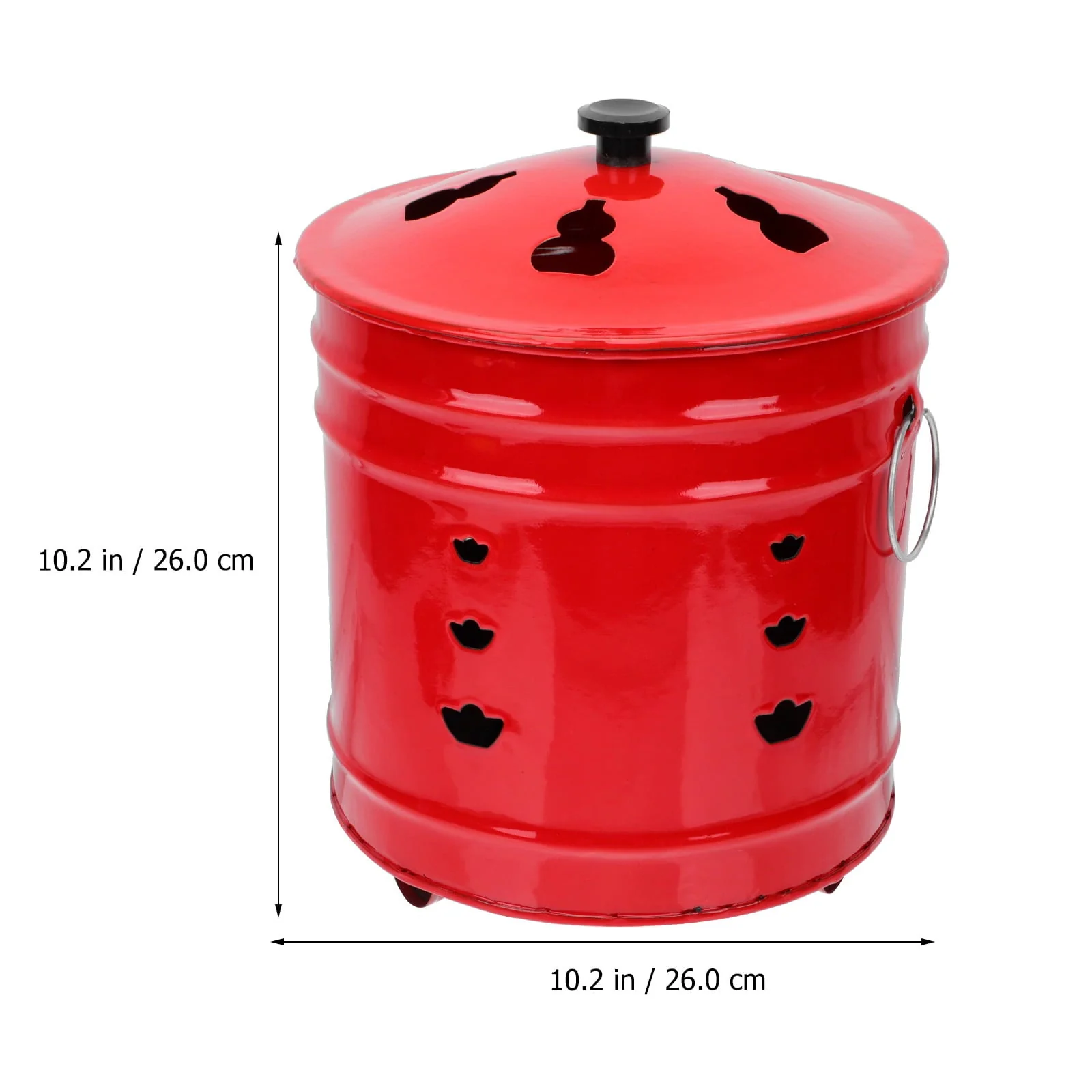 Hemoton Fire Pit Incinerator Barrel Burn Burning Bonfire Bucket Bin Bowl Cage Garden Fireplace Money Steel Stainless Outdoor