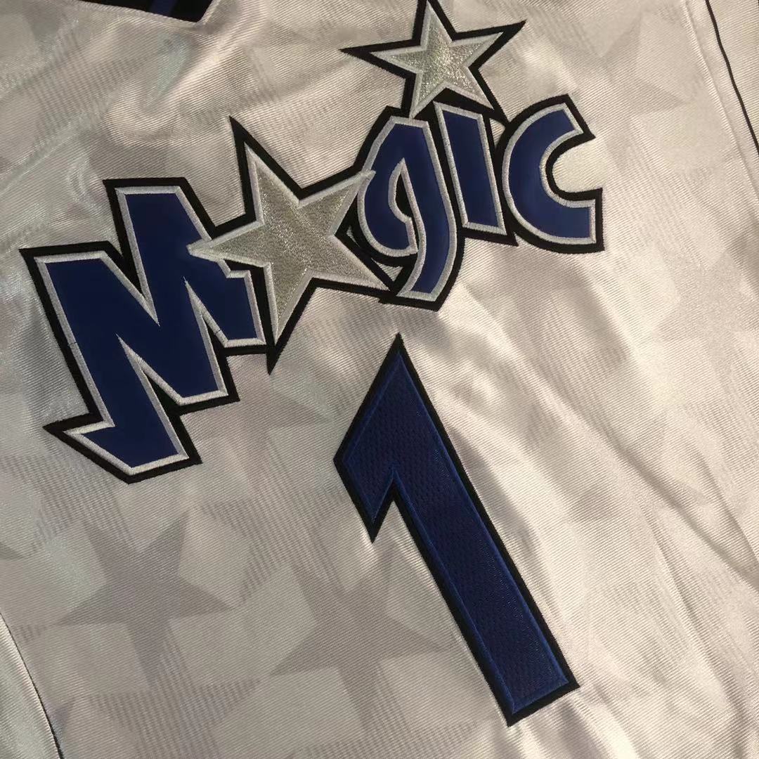 Magic 1# McGrady 00-01 AU Player Edition Retro MN Secret Show Jersey - White
