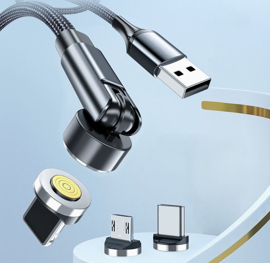 Universal 3-in-1 Rotating Magnetic Cable Set