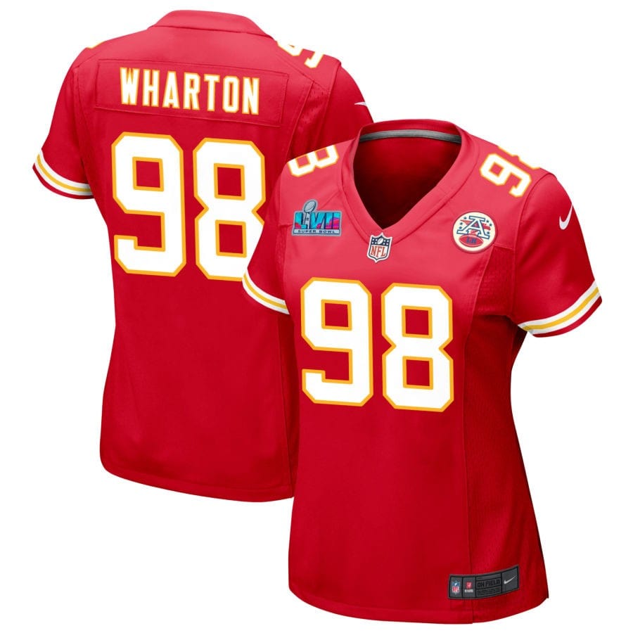 Tershawn Wharton Kansas City Chiefs Nike Women's Super Bowl LVII Game Jersey - Red