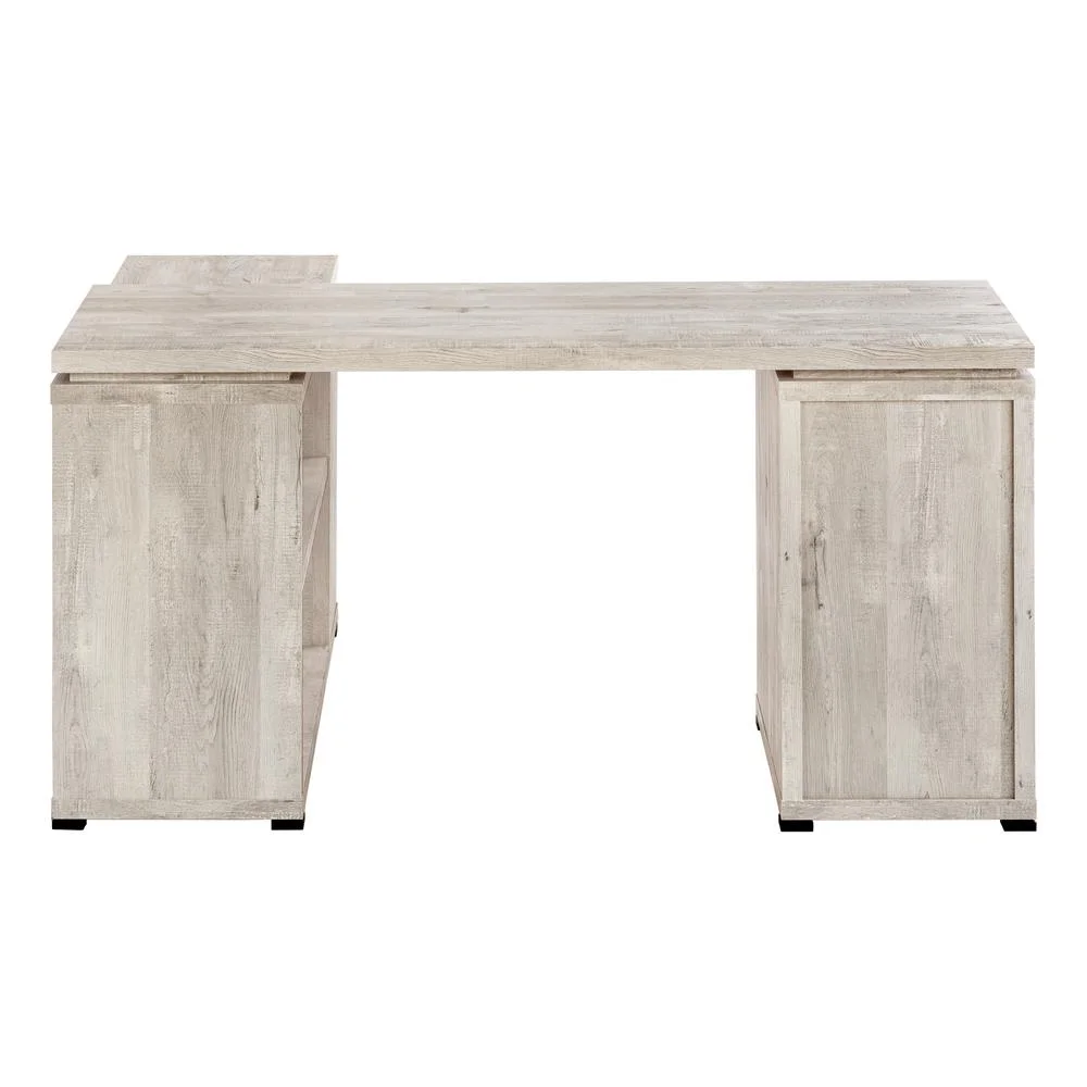 Monarch Specialties Computer Desk, L-Shaped, Corner, 3 Drawers 2 Open Shelves 3 Cubbies, 60