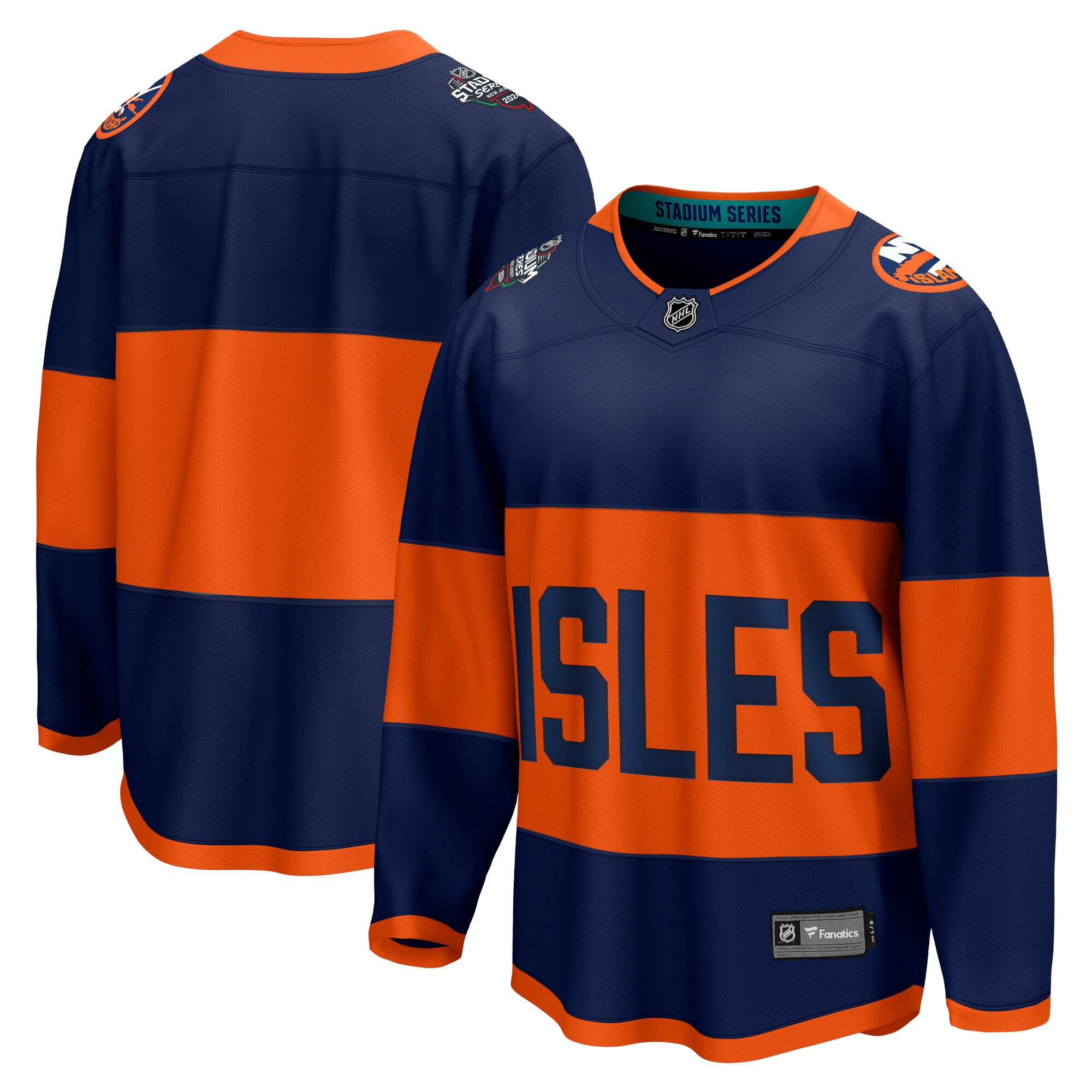 New York Islanders Fanatics 2024 NHL Stadium Series Breakaway JerseyÂ â€“ Navy