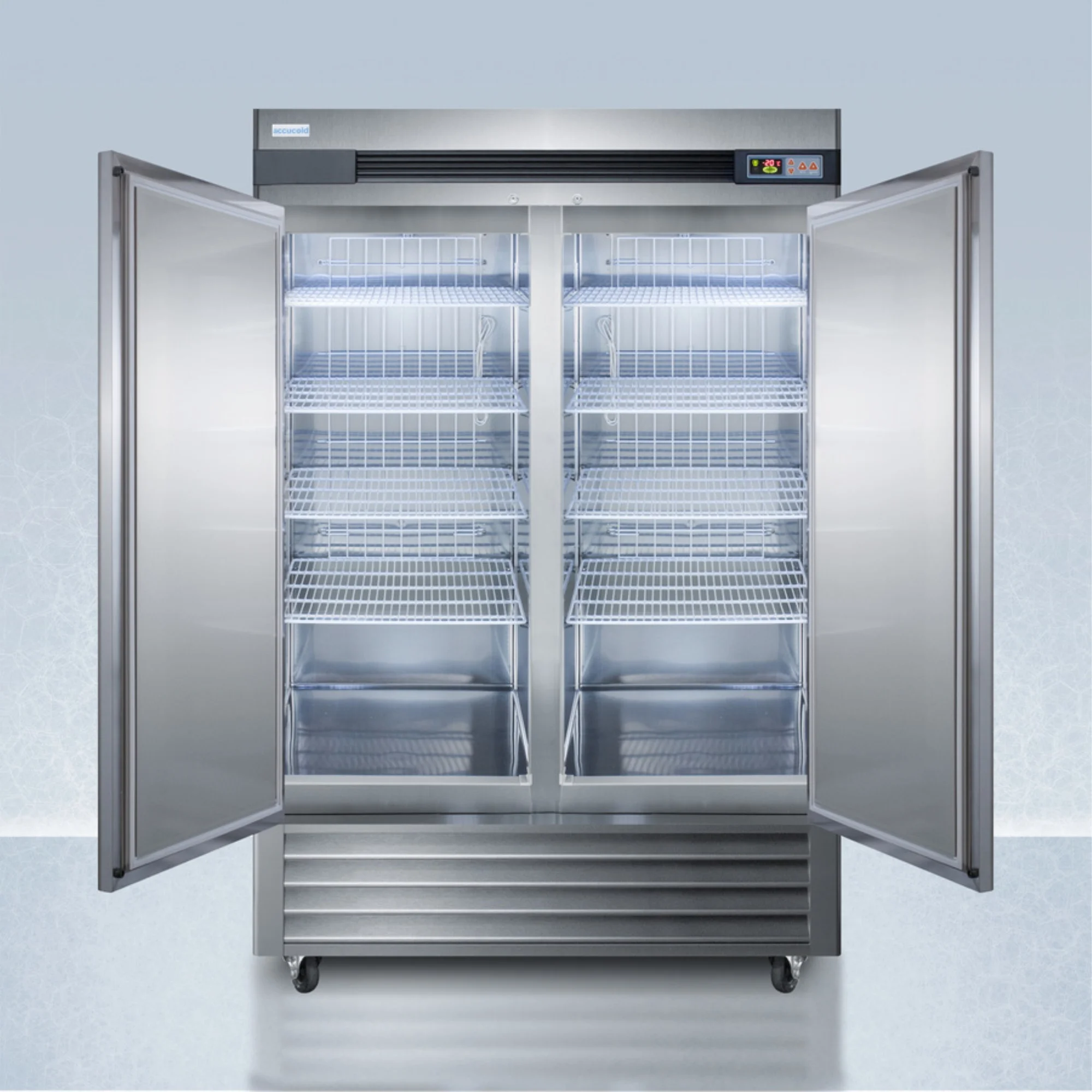 Pharma-Lab frost-free 49 cu.ft.2-door all-freezer in stainless steel