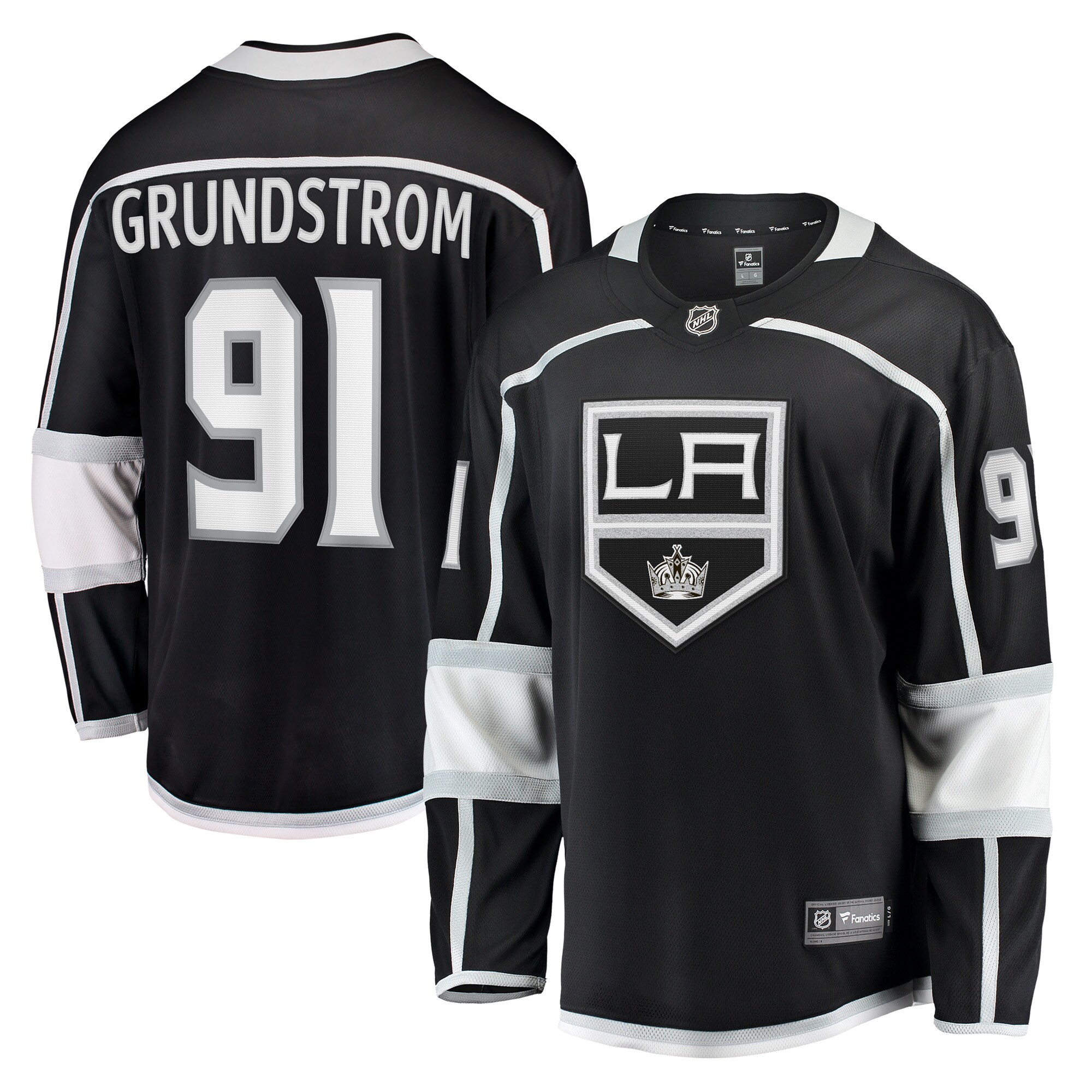 Carl Grundstrom Los Angeles Kings Fanatics Home Breakaway   Jersey – Black