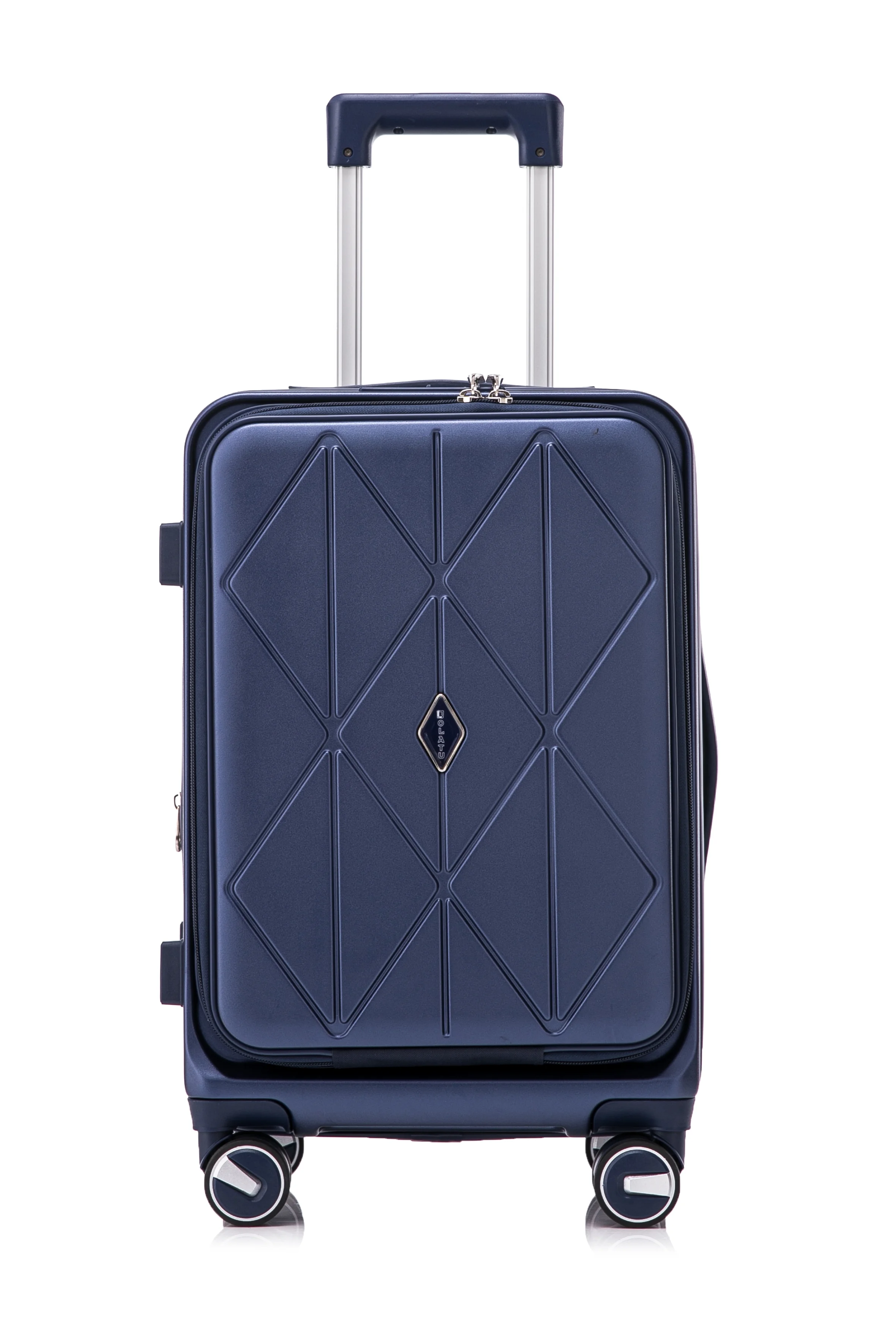 POWANLI 3 Piece Luggage Sets (20''24''28''), PC Hard Shell Expandable Lightweight Carry On Luggage, with Front Pocket and Spinner Wheels, TSA Lock, Airline Approved(Mint Green)