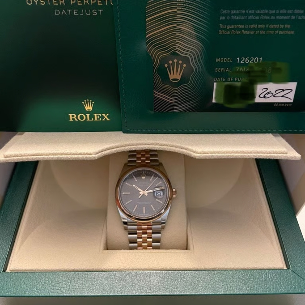 Rolex Datejust 36 mm Chocolate Dial 126201