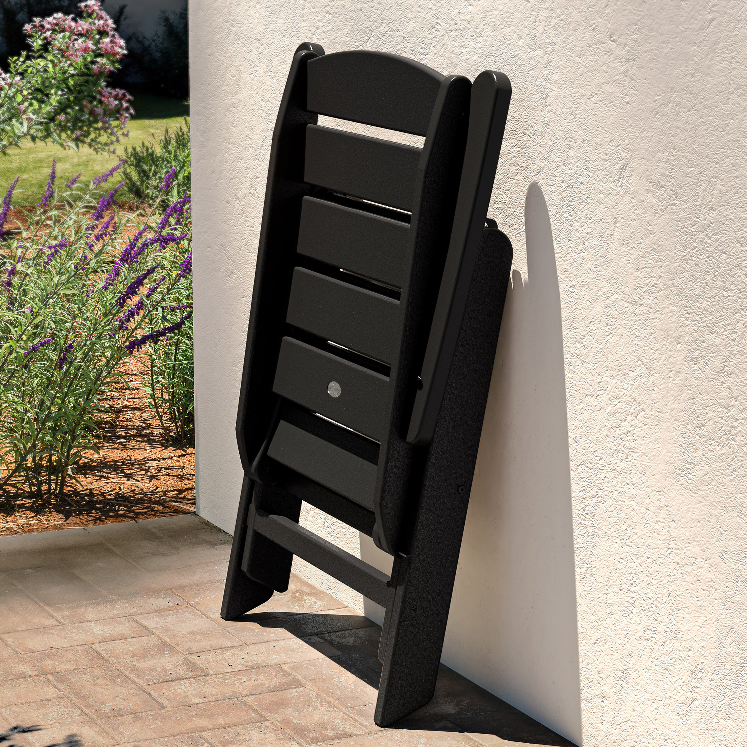 POLYWOOD Chesapeake Reclining and Folding Dining Chair