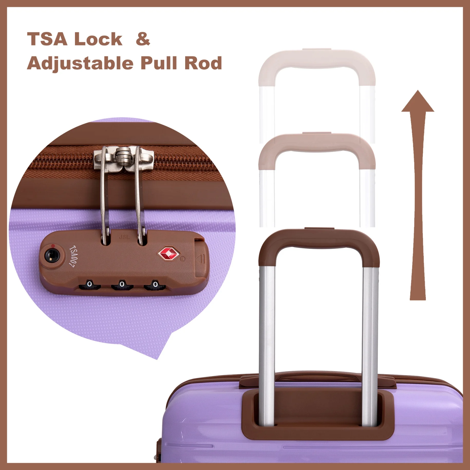 5-Piece Polyester Luggage Set with TSA Lock, Expandable Carry-On Suitcase and 360?�� Spinner Wheels in Blue, Complete Travel System for Versatile Packing